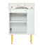 Meuble-lavabo blanc 21,6 po-358802852