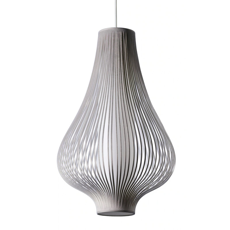 Blossom 1 - Light Unique/Statement Pendant, Light Gray
