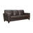 Dinese 87.75" Genuine Leather Square Arm Sofa-825720428