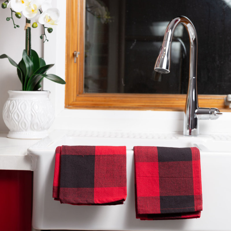 Serviette de thé buffalo check