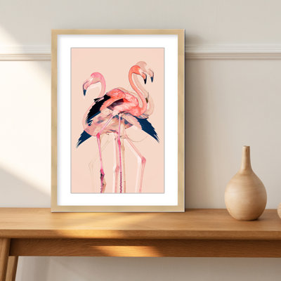 Coastal Retreat Flamingo Flares: Layers Of Abstraction by Baard Martinussen
