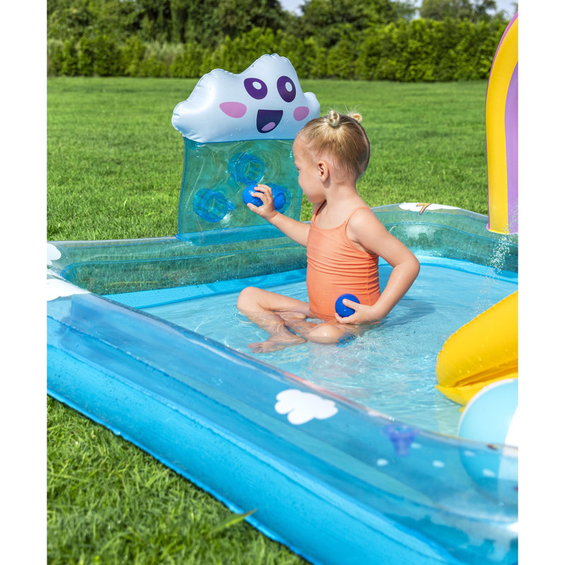 Bestway H2OGO! Centre de jeu gonflable et piscine - Rainbows R N Rays, Splash Wade Pool