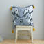 Tembo Elephant Tassel Scatter Cushion with Filling-66221781