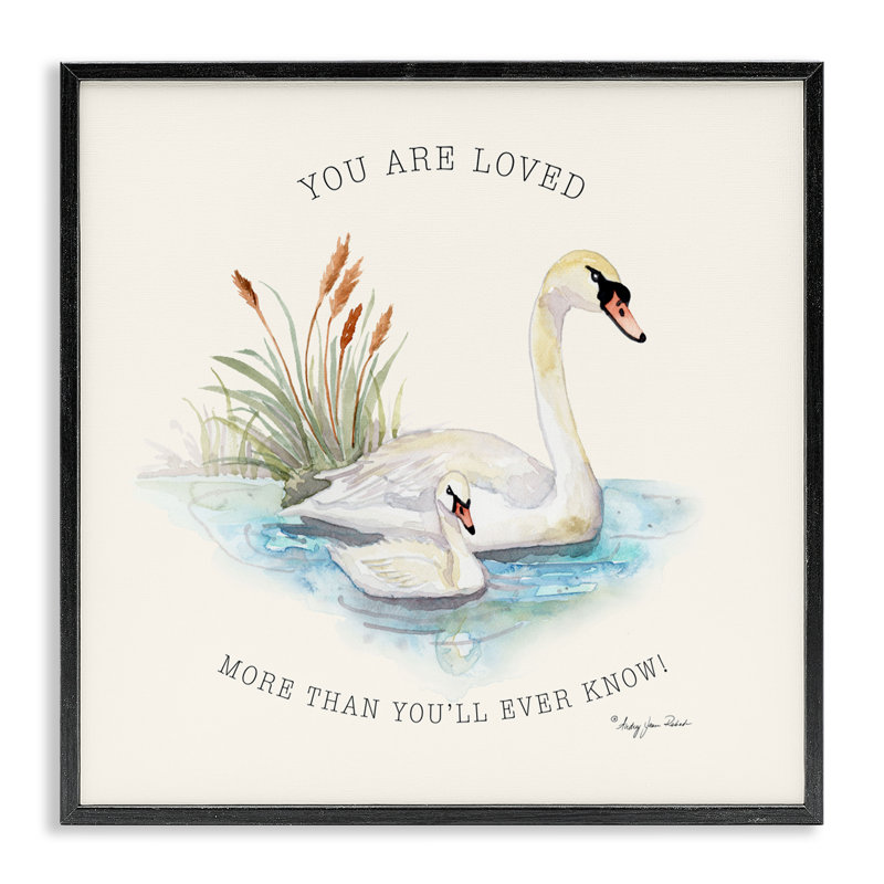 «More Than You Know Swans», estampe numérique, design par Audrey Jeanne Roberts, H 24 po x l 24 po