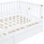 Lit de jour simple blanc avec garde-corps et tiroirs, peu encombrant dans la chambre à coucher, pouvant se diviser en deux lits, coffre-fort pour les frères et sœurs convertible en lit au sol, petits enfants confortables, pin de qualité-130041037
