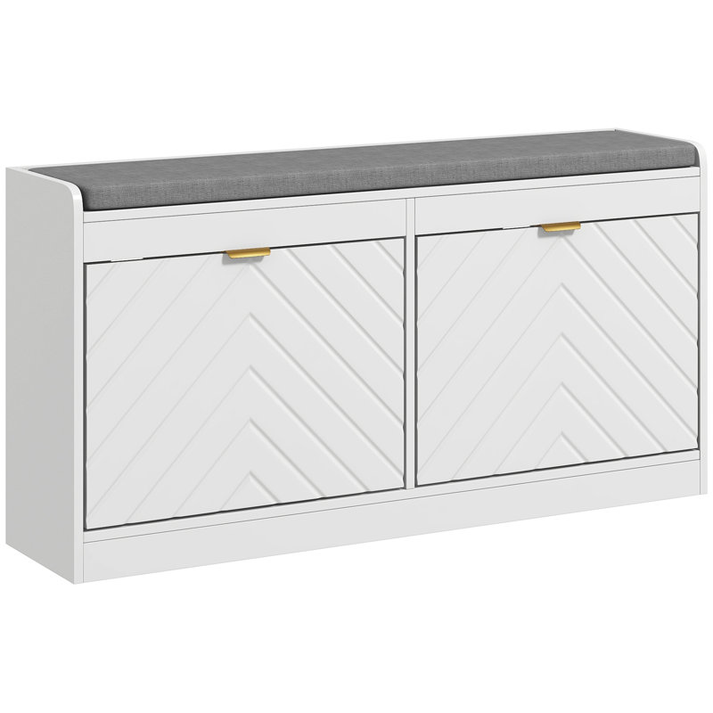 Emington Polyester Blend Upholstered Storage Bench