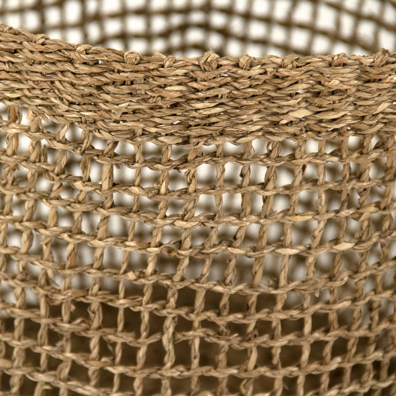 Panier en en rotin tissé, H 14 po x l 14 po x P 14 po