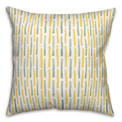 Striped Outdoor Reversible Throw Pillow