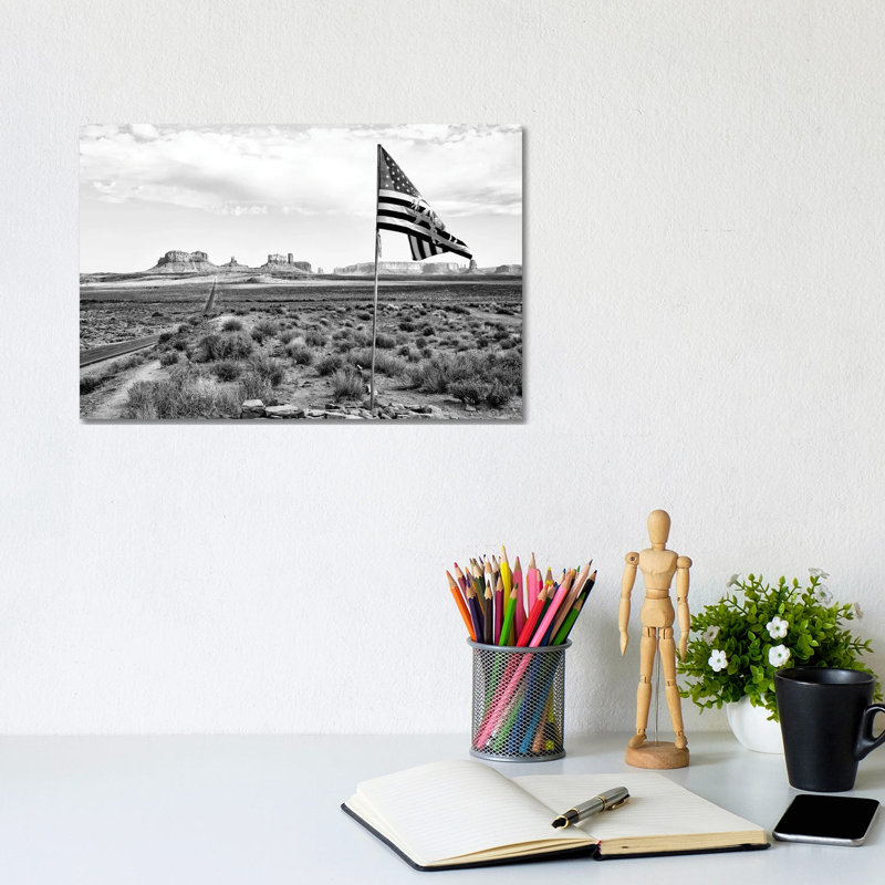 Black Arizona Series - The Wild West - Wrapped Canvas Print, 20.32 cm H x 30.48 cm W