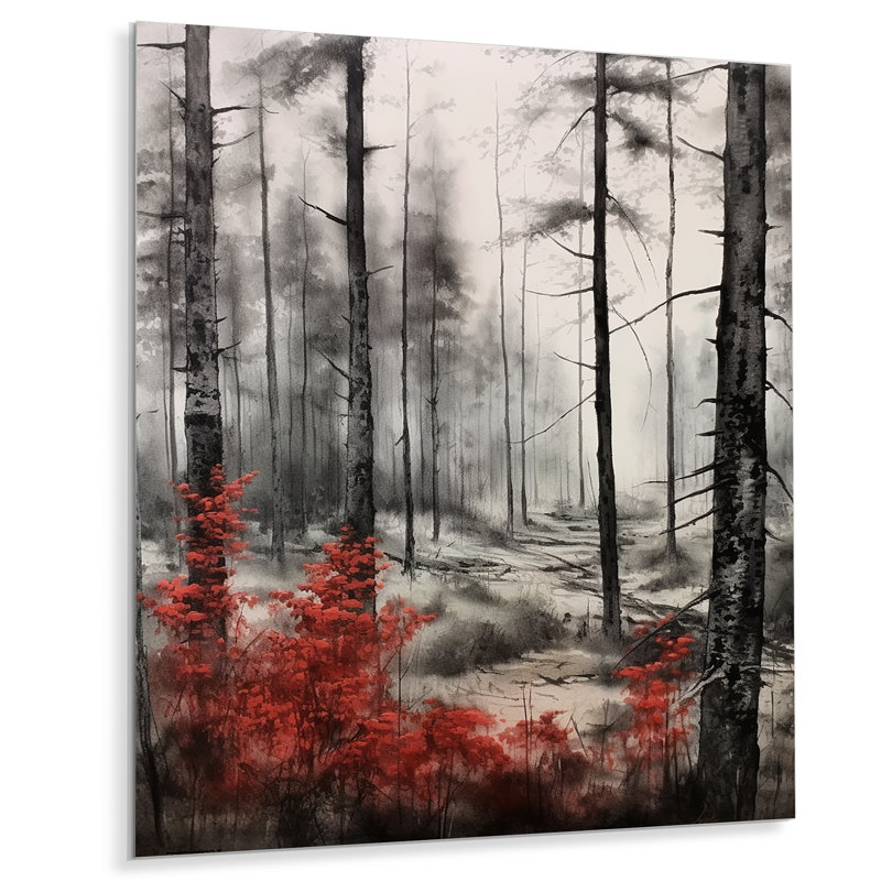 Rednd Gray Mystic Woods I - Impression sans cadre sur métal, H 32 po x l 16 po x P 1 po