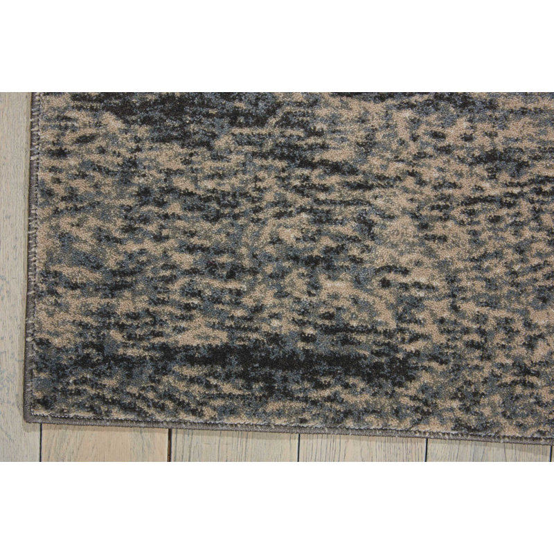 Tapis gris contemporain Ashli, Rectangle 2 pi 2 po x 3 pi 9 po