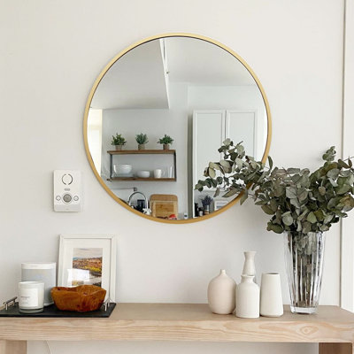 Metal Round Bathroom Mirror
