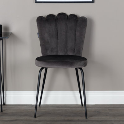 48cm H Tufted Velvet Upholstered Side Chair