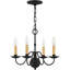 Lustre classique à 4 lumières de style bougie Baebel
