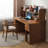 Walnut Rectangular Solid Wood desks-107532148