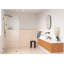 Solaris 32 in. x 78 in. Fully Frameless Radius Single Fixed Shower Panel-1688810932