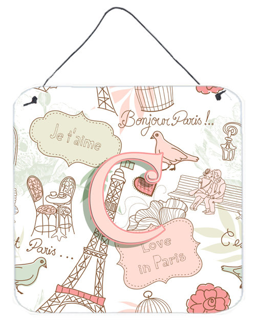 « love in paris », impression sur plaque, C
