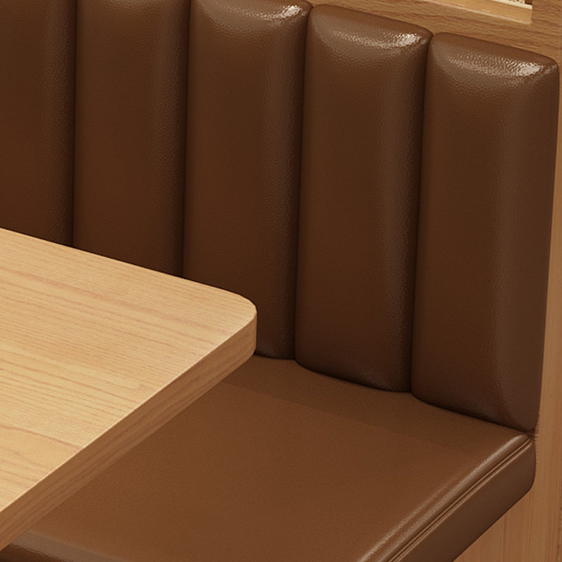 Banc rembourré en similicuir japonais