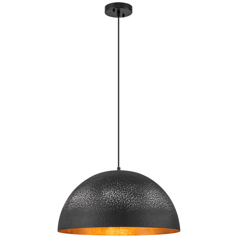 Luminaire suspendu en forme de dôme à 1 lumière pour îlot de cuisine
