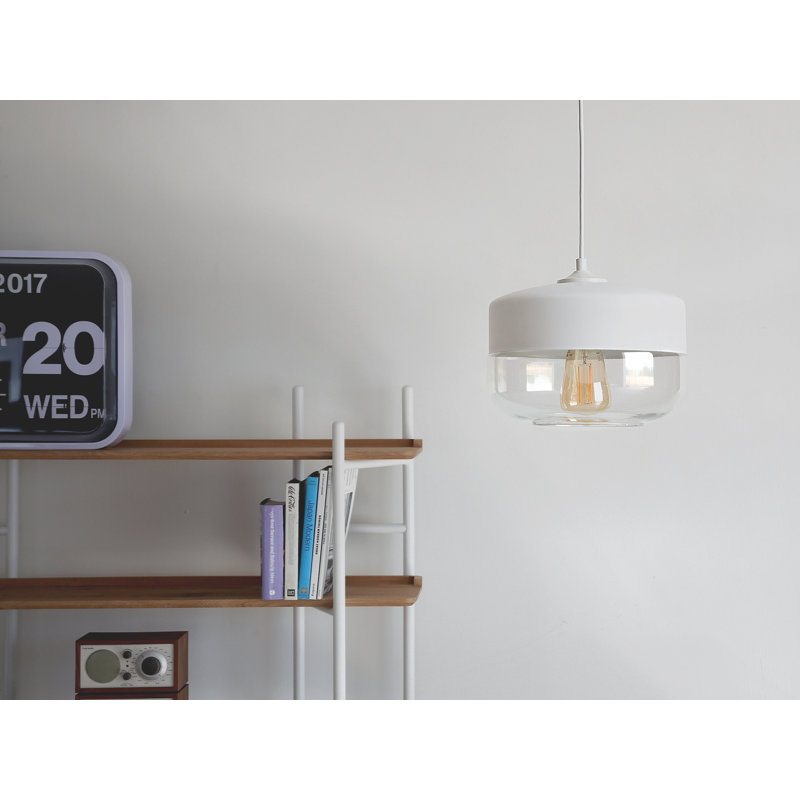 1 - Light Jar Pendant, White