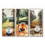 «Coffee Cup At The Golf Court I», ensemble de 3 pièces de la collection Wall Art-1848854720-1848854725-1848854731