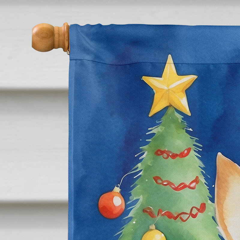 Drapeau de Noël maison de renne, Chihuahua