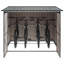 Vidaxl Bike Shed 3 Pcs Metal Storage Outdoor Garden Terrace Structure Solution-125281503