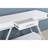 Contemporary Style White 1Pc Sofa Table High Gloss Finish Chrome Frame Console Table Gorgeous Living Room Furniture