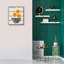 «Bowl Of Oranges On Wood» par Linda Woods, art mural sur toile-2100637442