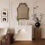 White Manufactured Wood Freestanding Fireplace