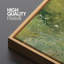 Green Tranquil Meadow Wildflower Grasses Country, reproduction d'art sur toile-98042560-111176218