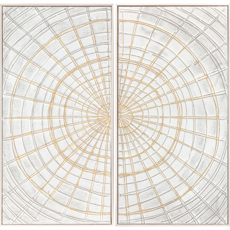 2 Piece Floater Frame Painting on Canvas
