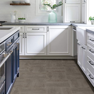 Nawrocki 30.48 x 30.48 cm PVC Tile in Brown