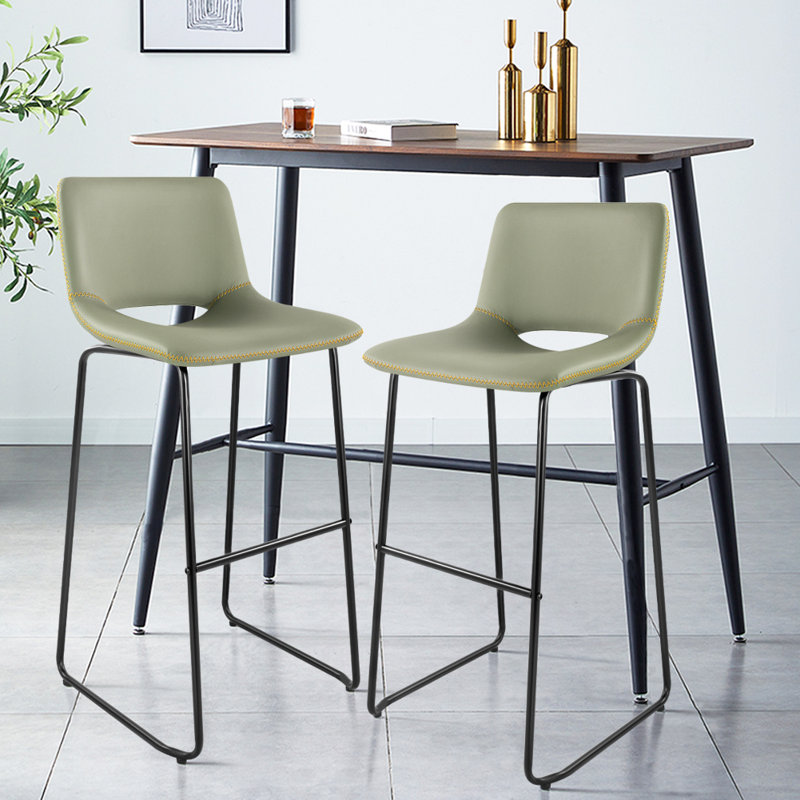 Tabouret Saraye, Cyan, Tabouret de bar (hauteur de siège de 28,7 po)