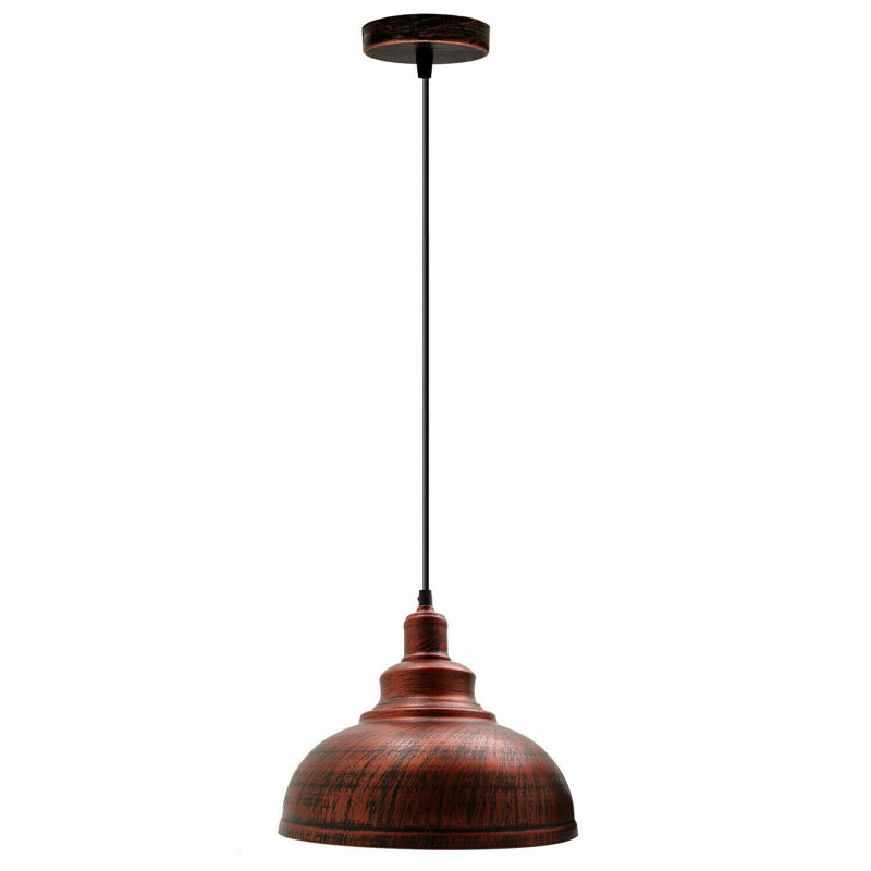 Reichard 1 - Light Dome Pendant, Rustic Red