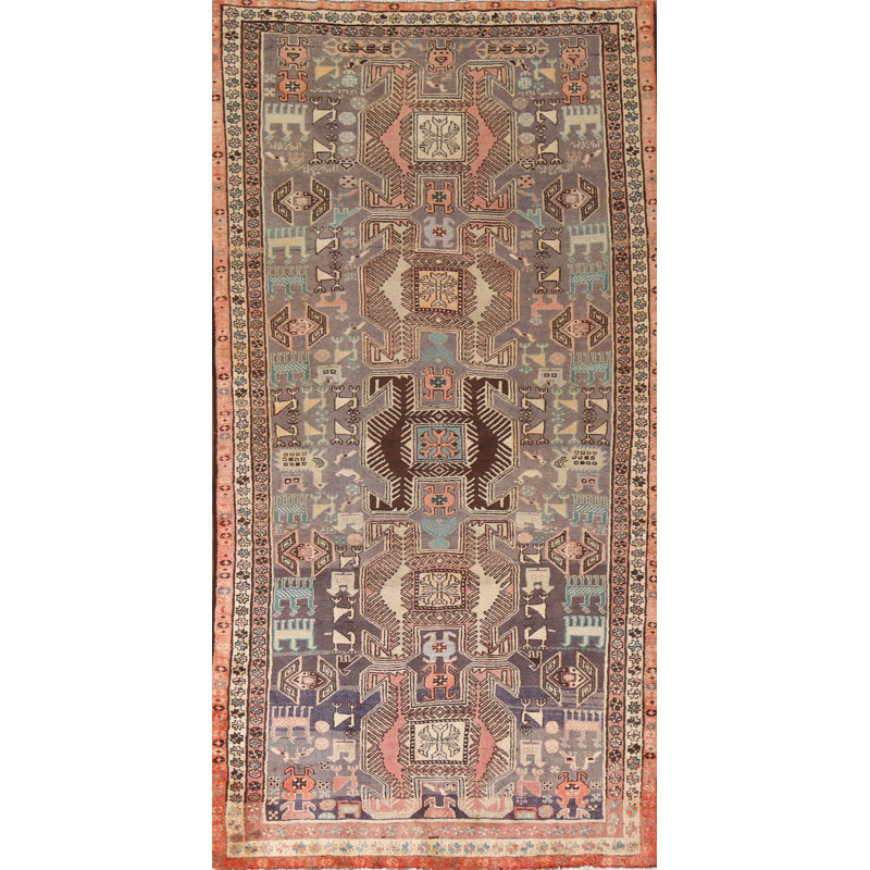 Tapis de couloir géométrique 4 x 10
