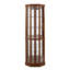 6 Shelf Lighted Corner Curio Cabinet With Adjustable Tempered Glass Shelves