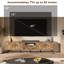 78 - Inch Tv Stand For Large Screen Tvs, Checkered Pattern Media, Storage Drawer And High Load Shelf In Living Space Room