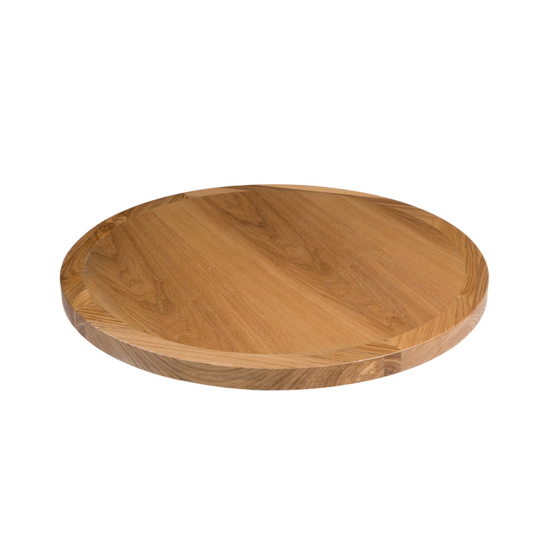 Plateau de table d'intérieur en placage, Latte, H 1,6 po x L 30 po x l 30 po