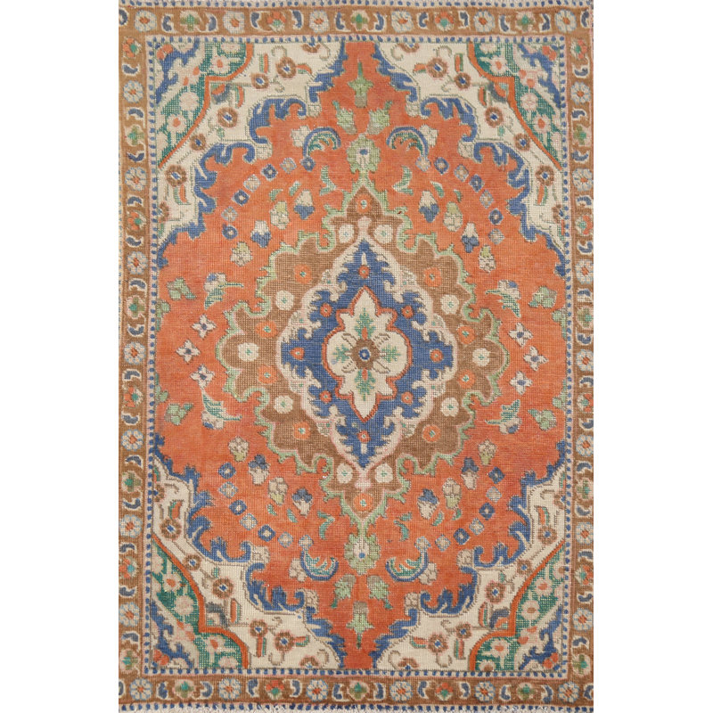 Tapis traditionnel en laine fait à la main 3 x 5