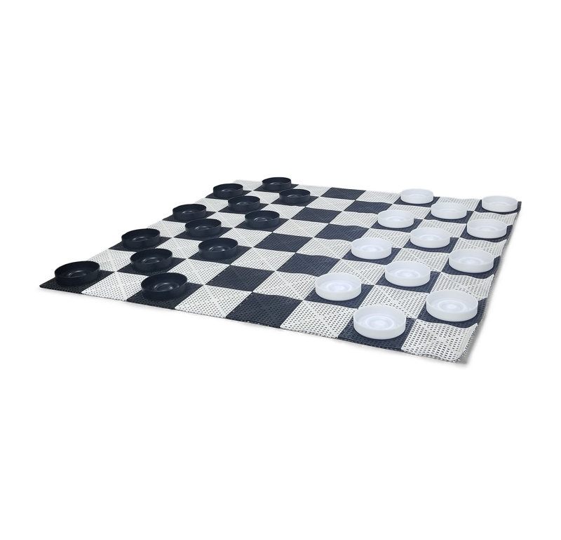 10" Luxurious Giant Checkers, 2.5" H x 10" W x 10" D