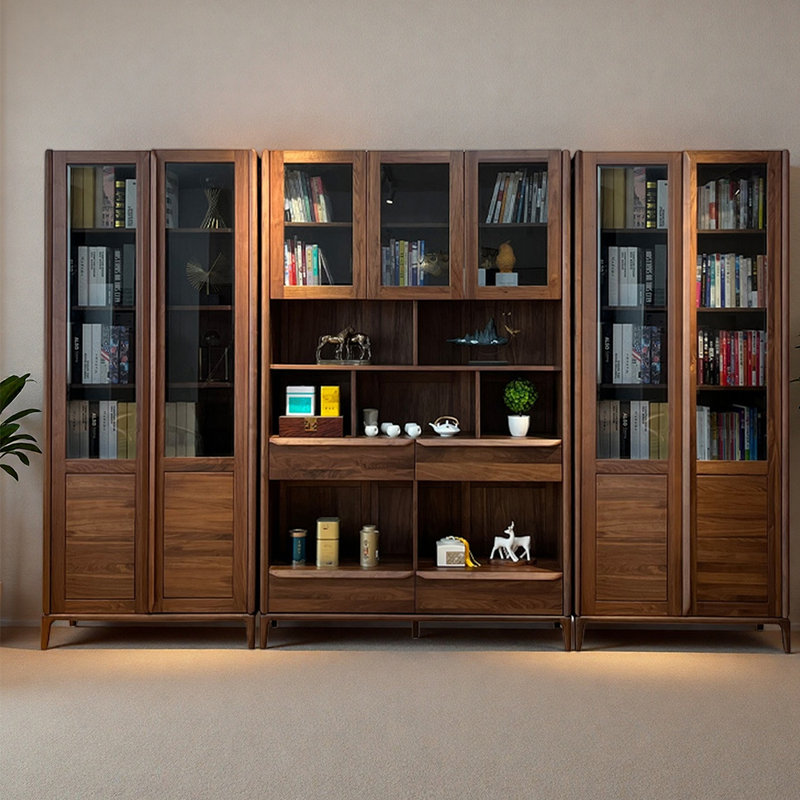 Bibliothèque de rangement simple de style chinois