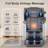 27'' Full Body Faux Leather Heated Massage Chair,10  Fix Rollers Zero Gravity Massage Chair for Home Relaxation-122952904