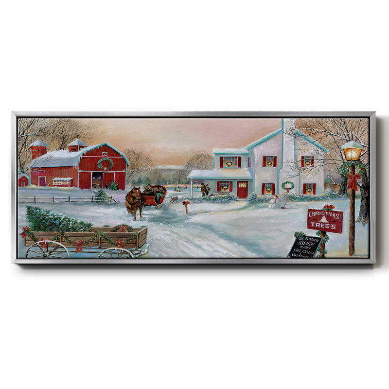 Christmas Tree Farm-, toile encadrée, H 20 po x l 50 po