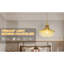 Lustre suspendu 11,75 "Dia X 10" H