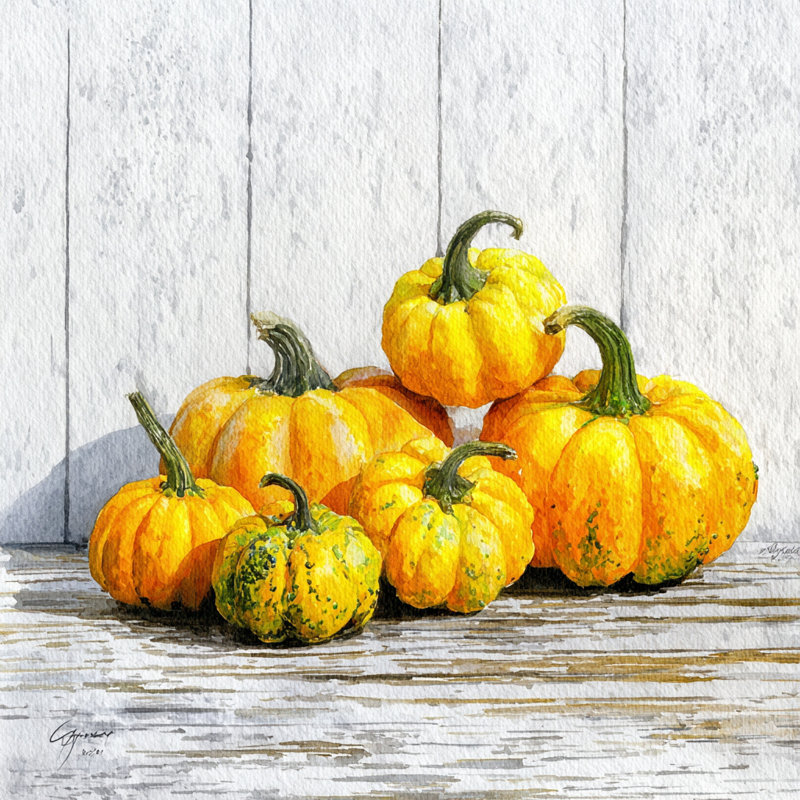 Toile tendue Golden Harvest, H 12 po x l 12 po