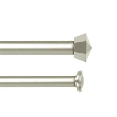 Tringle à rideaux double 5/8 po avec embouts Chiodo