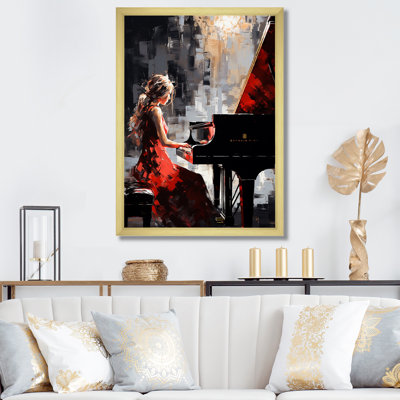 Wum " Black Red Music Piano Harmony "