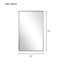 51''H x 31''W Rectangle Black Metal Bathroom Vanity Mirror Modern Accent Mirror Decorative Wall Mirror for Living Room Bedroom Entryway-1872750121-1872750124