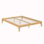 Base de lit plateforme en bois avec support en lattes de bois-1960579141